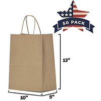 Brown Paper Bags with Handles Bulk 10x5x13 50 Pcs Paper Gift Bags, Gift Bags Bulk, Kraft Bags, Retail Bags, Paper Bag, Kraft Paper Bags, Brown Gift Bags with Handles Bulk
