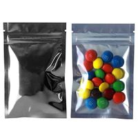 Smell Proof Barrier Bags - Zipper w/Heat Seal - 100 Bags (Silver & Clear, 1 Gram)