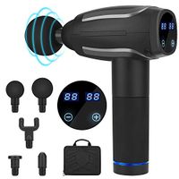 Tiscen Portable Massage Gun, 6 Speed Handheld Percussion Muscle Deep Tissue Massager for Pain Relief & Athletic Recovery, High-Intensity Vibration Cordless Massage Gun with 6 Heads