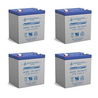 12V 5AH SLA Battery for POWERSONIC PS-1242 PS-1250 - 4 Pack