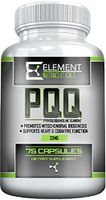PQQ- PYRROLOQUINOLINE Quinone - (75 ct x 20mg) by Element Nutraceuticals - Supports Heart and Healthy Mitochondrial Function