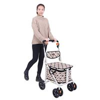 Seat & Roller Bar Covers Walker Armrest Crutches Patient Exercise Cart Walker Folding Easy to Carry Multi-Purpose Handicapped Essentials Gifts (Color : White, Size : 485892cm)