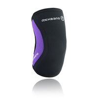Rehband Rx Elbow Support 5mm - Large - Black/Purple - Tennis Elbow and Golfers Elbow Brace - Neoprene Elbow Sleeve for Weightlifting and Crossfit – Support for Elbow Pain & Tendonitis - 1 Sleeve