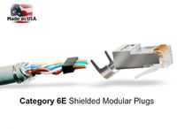 Category 6E (& 5E), Shielded Modular Plugs w Loadbar - Bag of 50