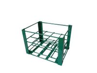 FWF Heavy Duty Oxygen Rack Holds 12 (D OR E Style) CYLINDERS Diameter 4.3" Made in USA