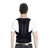 Posture Corrector for Men and Women Adjustable Posture Brace Provides Lumbar & Back Support Shoulder and Clavicle Lower and Upper Back Kyphosis Posture Device.Corrects Slouching & Bad Posture (M)