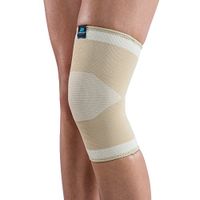 DonJoy Advantage  Slip-on Elastic Knee Sleeve for Sprains, Strains, Swelling, Soreness, Arthritis, Easy to Apply Stretch Elastic with Expansion Panels, Small fits 13" to 14"