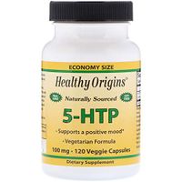 Healthy Origins 5-HTP 100 mg 120 Veggie Capsules