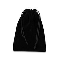 Black Velour Jewelry Bags | Quantity: 25 | Width: 3"