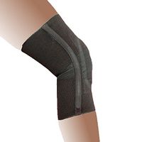 Alpha Medical Compression Support Knee Brace with Stays & Visco Patella (XX-Large, Black)