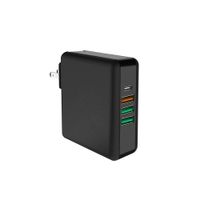 Waytop Phone Charger USB C Wall Charger 61W 4-Ports, [IEC 60950-1 Certified] Power Delivery Quick Charge 3.0 - Compatible with iPhone, MacBook Pro Air, iPad Pro Air, Galaxy, HTC, Tablet and More
