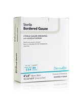 Dermarite Industries Sterile Bordered Gauze Dressing, 0.5 Pound