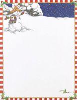 Masterpiece Snowman Letterhead - 8.5 x 11 - 100 Sheets