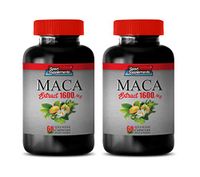 Men Stamina Enhancement Pill - Increase Energy Performance - MACA Extract 1600 MG - red maca Capsules for Men - 2 Bottles 120 Capsules
