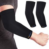 Copper Elbow Brace, 1 Pair Elbow Compression Sleeve for Tendonitis, Arthritis, Bursitis, Golf, Weightlifting, Joint Support and Recovery, for Men, Women, Size S