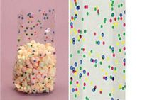 25ct Small"Primary DOTS" Polkadot 7x2x3" Cello Cellophane Treat Food Snack Bags nfLG -596