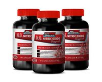 Energy Booster Fat Burner - N.O. 2175 MG - Nitric Oxide Muscle Support - Premium 4 in 1 Complex - Nitric Oxide Enhancement - 3 Bottles 270 Capsules