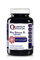 Max Stress B Caps - 60 Vegan Capsules - Complete Vitamin B Formula for Liver, Energy, Brain and Mood Support