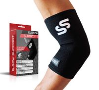 Elbow Brace for Tendonitis, Tennis Elbow, Golfers Elbow, Arthritis & Bursitis - Compression Elbow Sleeve for Men & Women (Medium)