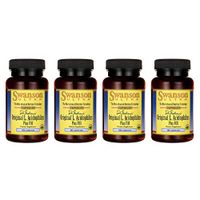 Swanson Original L. Acidophilus Plus Fos 3 Billion Cfu 60 Capsules (4 Pack)