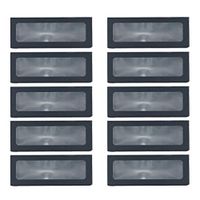UPKOCH 10PCS Kraft Paperboard Bakery Boxes with Clear Window Mini Cake Boxes Cookie Boxes Pastry Treat Dessert Boxes Packing Boxes (Black)