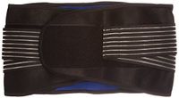 New Deluxe Neoprene Double Pull Lumbar Lower Back Support Brace Exercise Belt (S (58-72Cm))