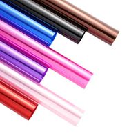 STOBOK Clear Cellophane Wrap Roll Gifts Waterproof Wrapping Crafts 60x60cm 20pcs (Randam Colors)