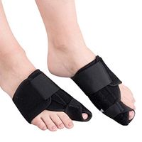 MOXIN Bunion Splint Bunion Corrector and Bunion Relief Brace Pad [1 Pair] Bunion Splint Toe Straightener Brace for Hallux Valgus Pain Relief Fits Men & Women,Black,L