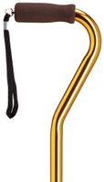 Ladies Adjustable Center Balance Offset Cane Gold  -Affordable Gift! Item #DHAR-9051077