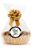 Thank You 2Pack Designer Cello Bags/Tags/Bows Cellophane Extra Large Gift Basket Packaging Bags Flat 25" X 30"