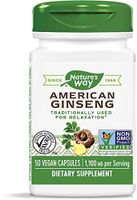 Natures Way American Ginseng Root Capsule, 550 Mg - 50 per pack - 3 packs per case.