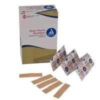 Dynarex Sheer Plastic Adhesive Bandages  Sterile 3/8" x 1 1/2" 3600 Count