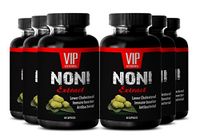 Blood Pressure Support Supplement - NONI Extract - Blood Pressure Supplement - 6 Bottles 360 Capsules