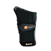 Shock Doctor Ultra Wrist Sleeve Wrap with Gripper, Black, Large, Right