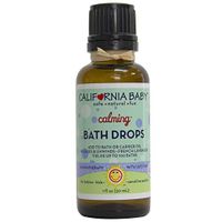 California Baby Calming Bath Drops for Kids | 100% Plant Based (excludes water)| Aromatherapy Essential Oils with Lecithin Natural Safflower | Calming, Relaxing Bedtime Support for Baby or Adults | (1