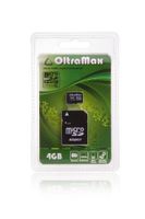 OltraMax Micro SDHC 4GB Class 4 Card with Adapter, Packaged