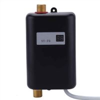 HAIHANGYUANDA Instantaneous Water Heater - Mini Electric Tankless Water Heater 3000W/3800W Instant Electric Water Heating Shower 3 Seconds Hot US/EU Plug,Black,110V
