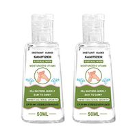 Photno Portable Hand Soap Gel Travel Size Hydration Hand Sanitizer Refreshing Household Hand Cleaner 30ML/50ML/100ML (50ML, 01 2PCS)