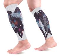 AHOMY Calf Compression Sleeves Pegasus On Heart Leg Compression Socks for Runners, Calf Guard Great for Running, Cycling