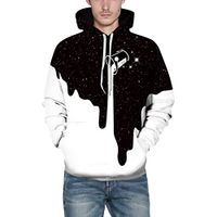 PLENTOP 2019 Mens Pullover, T Shirts for Men Long Sleeve,Men's Casual Autumn Winter 3D Printing Long Sleeve Caps Sweatshirt Top Blouse