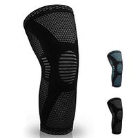 Tilboroo Knee Compression Sleeve & Knee Brace for Arthritis,Meniscus Tear,Injury Recovery & Knee Support for Running,Gym,Workout,Sports & Knee Brace for Women & Men (Single)(Black,Medium)