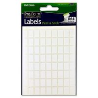 Premier Stationery Pro:Form 8 x 12 mm White Label