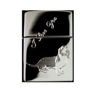 Lighter - I Love You Basset Hound High Polish Chrome - Star Int. Inc Brand