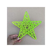1Pcs Star Shape Rattan Vase Filler Rattan Twig Star Christmas Tree Ornament Wedding Birthday Party Decoration Decorative Crafts,Light Green,30cm 11.8Inch