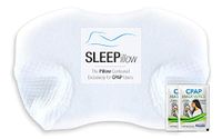 RespLabs CPAP Pillow, The SLEEPillow - Contoured Exclusively for CPAP Users. Reduce Mask Pressure. Prevent Air Leaks. Unparalleled Comfort.