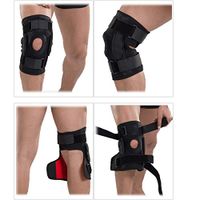 High Key Hinged Knee Brace Support with Open Patella Side Stabilizers for Protection and Pain Relief for Arthritis,Sprains,Meniscus Tear,ACL, MCL - Adjustable, Fit for Men & Women (Large)