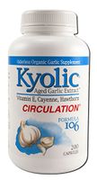 Kyolic, Garlic 106 with Vitamin E & Cayenne, 200 Count
