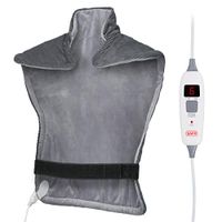 SAFR Thermotherapy Electric Heating Pad - FirmTouch Microfiber - [24”x31” | Neck, Shoulder, Back]