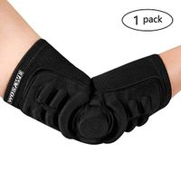 Breathable Elbow Brace Pad Guard Compression Silicone Foam Elbow Padded Arm Support Shooter Sleeve Protector 1 Piece for Skateboarding Basketball Football
