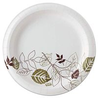 Dixie Ultra Soak Proof Shield Heavyweight Paper Plates, 5 7/8", Burgundy/Green, Pack of 1,000 Plates